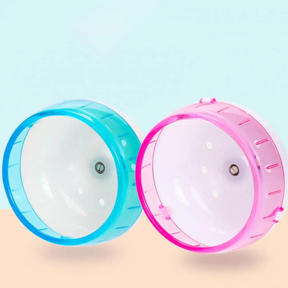 Plastic 12cm Sturdy Small Animal Running Sports Wheel Toy Silent Rotatory Hamster Running Toy Bite Resistant   Small Pet Toy