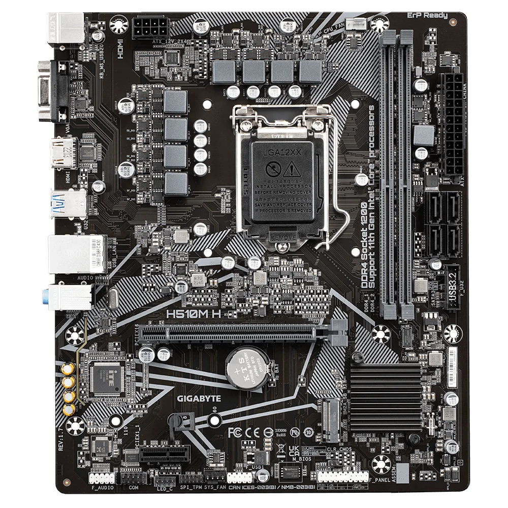 GIGABYTE H510M H マザーボード INTEL B560 LGA 1200対応 i7-10700K