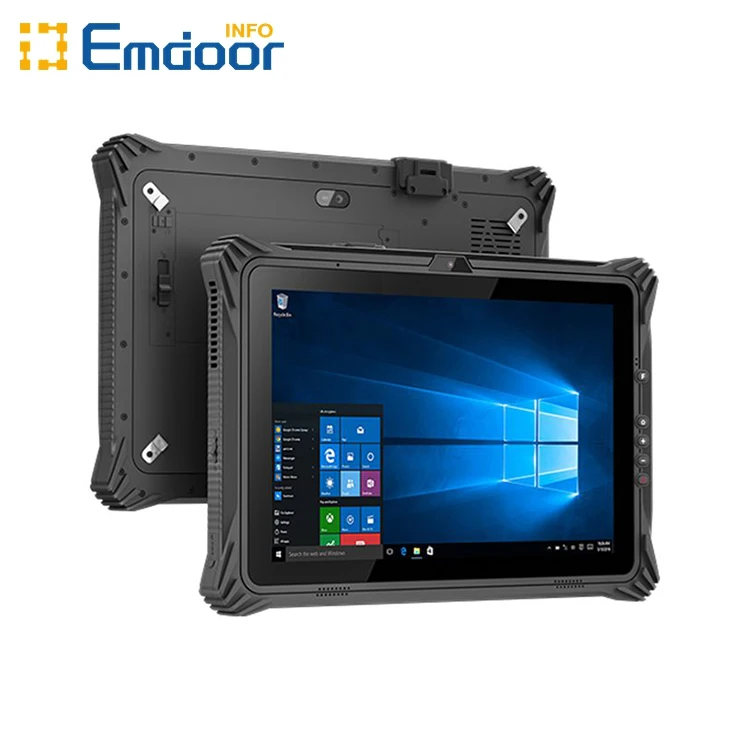 ODM/OEM Industrial 12inch Rugged Tablet Fingerprint with Docking Station  in Vehicle , 5g Lte, RJ45 Port,2D Barcode Scan,NFC