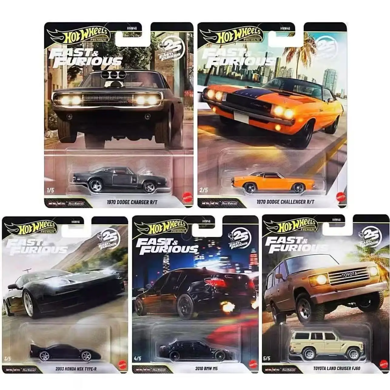 

Новая модель автомобиля Hot Wheels 2026 HNW46: Быстрый и свирепый (Форсаж) — BMW M5, Honda NSX, Toyota Land Cruiser, Dodge. Литая под давлением игрушечная машинка из сплава.