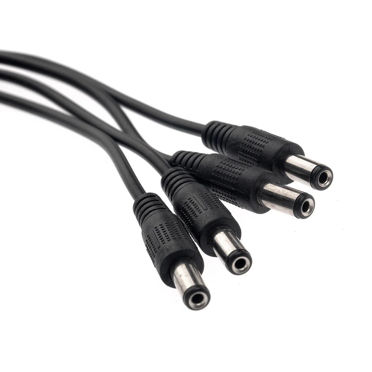 40 cm 2,1 mm hembra a 4 enchufes macho Cable adaptador divisor de corriente CC para cámara de seguridad CCTV Electrónica para el hogar Negro