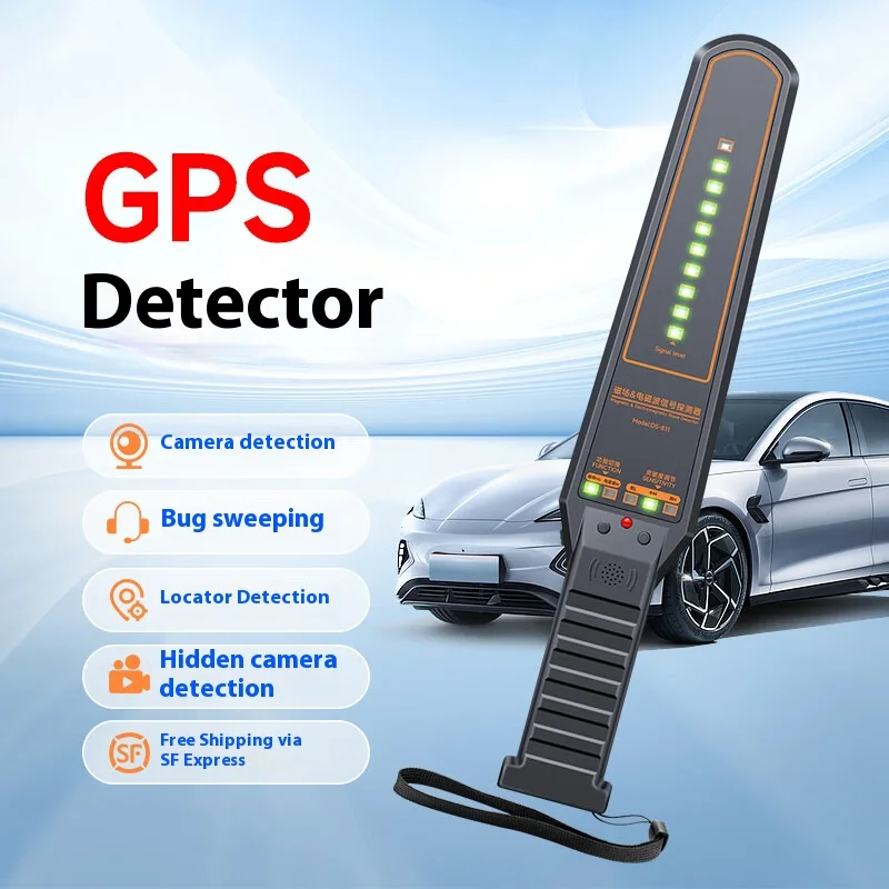 anti-spia intercettazioni e tracciamento GPS Rilevatore professionale Rilevamento magnetico + onde EM Temporizzazione 8-10 ore ABS Durata