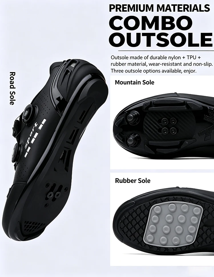 Herren- und Damen-Mountainbike-Schuhe, professionell, atmungsaktiv, harte Sohle, verstellbarer Knopf, MTB-Cleat, rutschfest, Offroad-Fahrradschuhe S – Detail 8