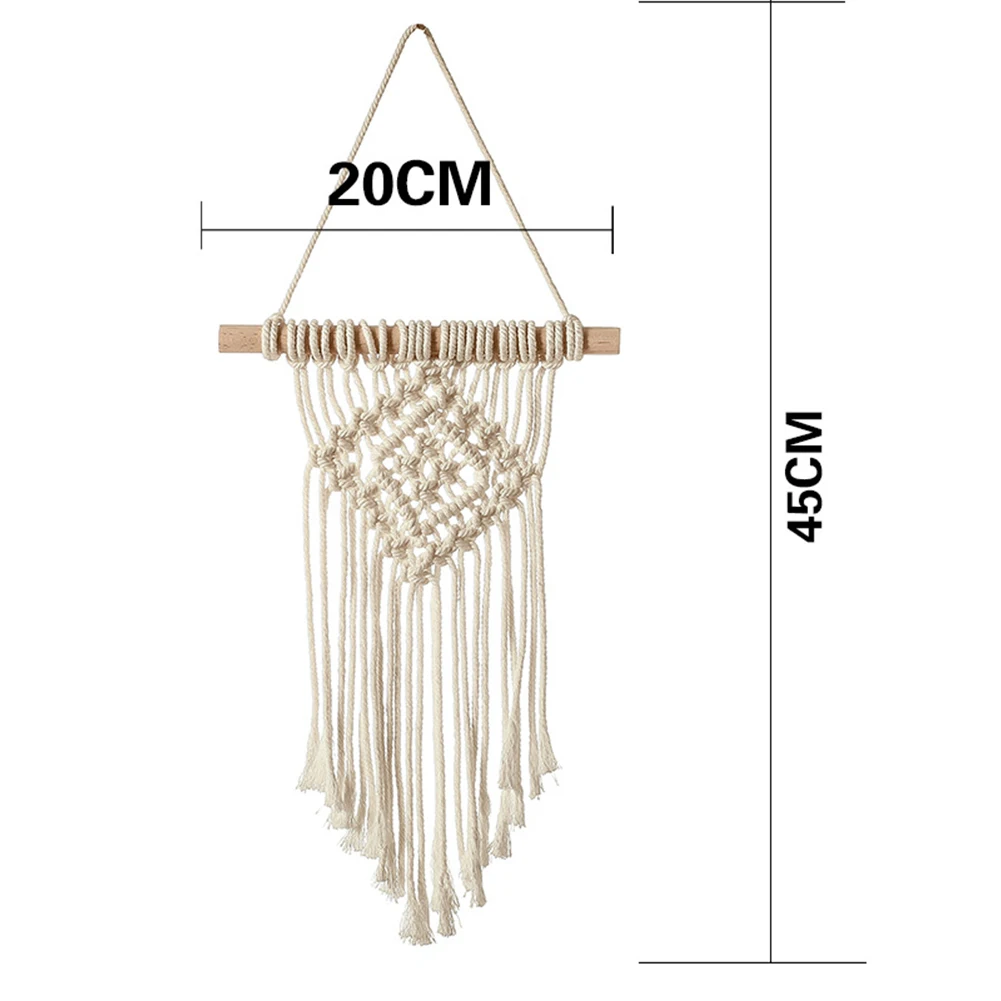 Hand-woven Color Macrame Wall Hanging Ornament Bohemian Craft Decoration Gorgeous Tapestry For Home Livingroom Home Decor Craft