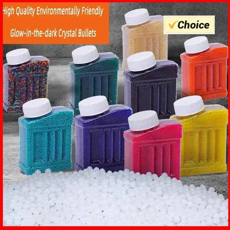 AJColourful Crystal Balls Kleine vierkante fles Crystal Bullet 7-8MM Absorberende kraal Laden Bubble Bead