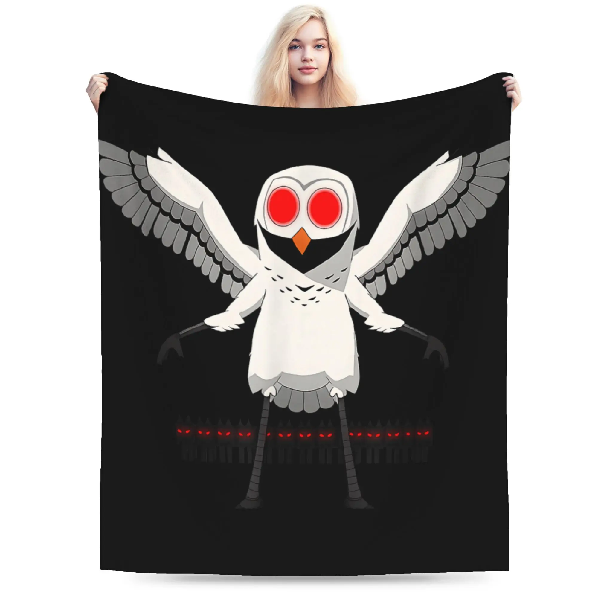 

Owl in The Forest Kids 99 Nights Halloween Scary Video Game Blankets Quality Warm Bedding Throws Spring Travel Bedroom Bedspread