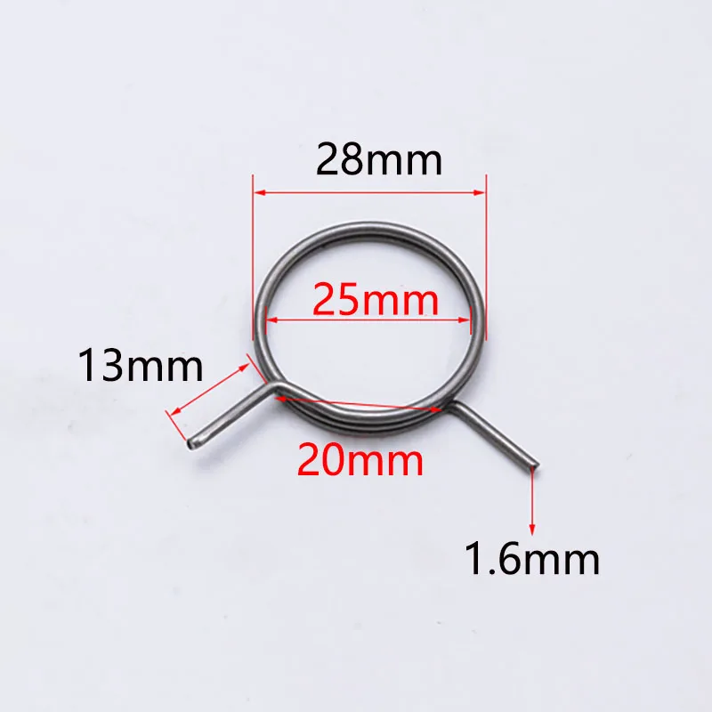 

1.6x28x13mm Anti-theft Door Lock Torsion Spring Repaired Metal Coil Replacement Accessories Parts for Electronic Locks Handle