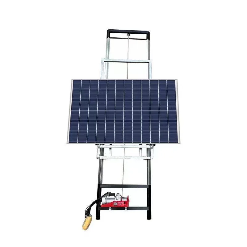 Small electric portable photovoltaic panel lifting glass door and window lifting crane