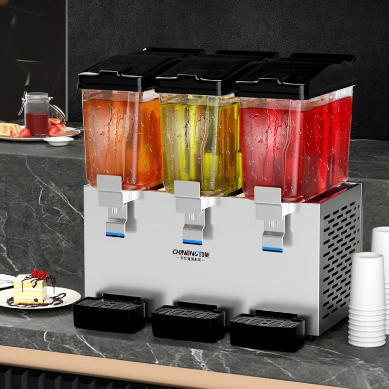 Commercial Multifunctional Juice Machine Hot and Cold Large Capacity Single Cylinder Double Cylinder Self-service Cup Dispenser