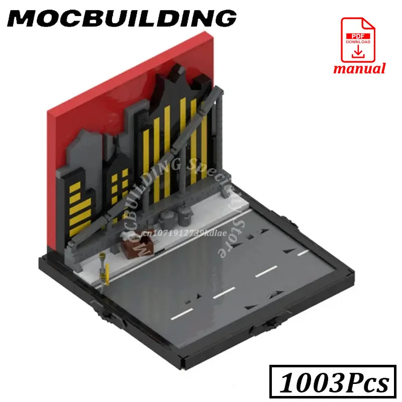 Expositor para moc modelo de carro de corrida mocblocos de construção tijolo garagem presente de natal presente de aniversário