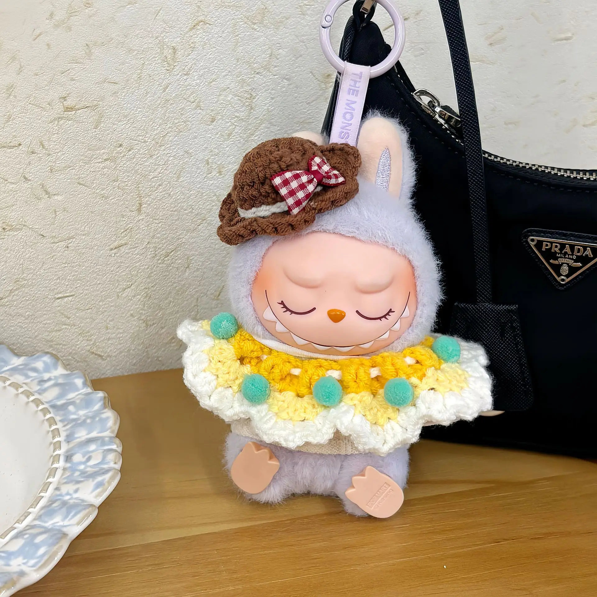 Labubu Baby Clothes Plush Doll Vinyl Doll 17cm Clothing Accessories Set Baby Clothes Suitable for Labubu Handmade