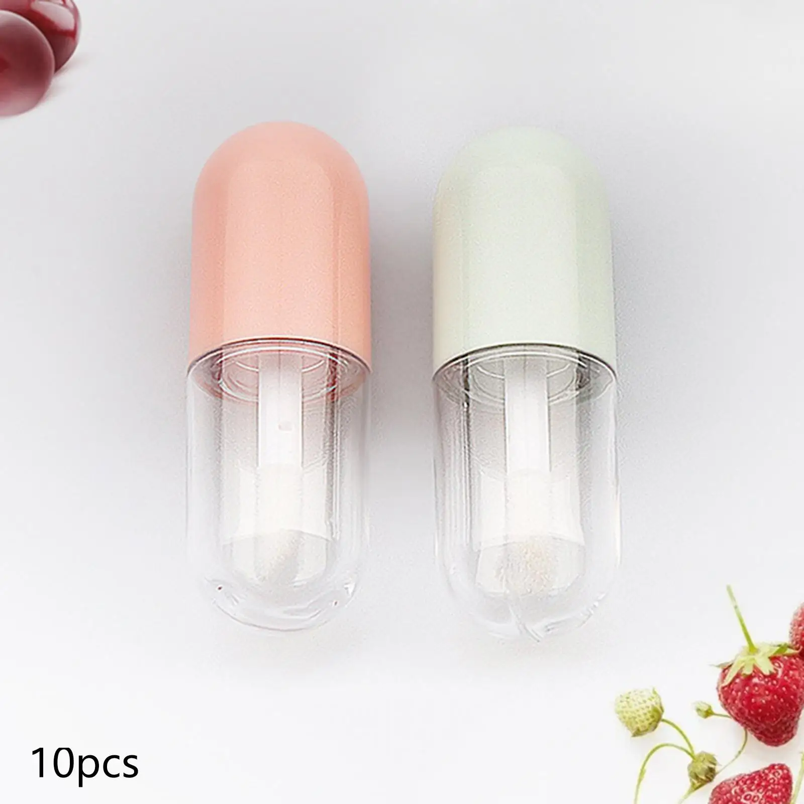 Lip Gloss Container with Insert Stoppers Cute for DIY Cosmetic Samples Girl