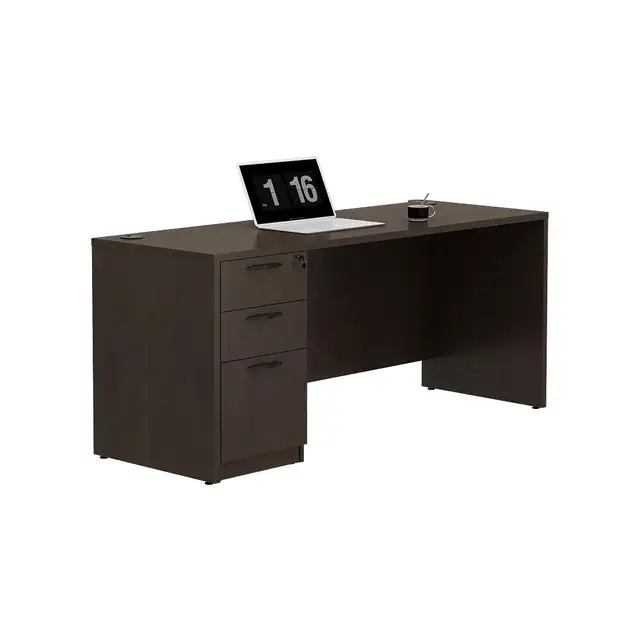 Modern Convertible Modular Wooden Executive Home Office Staff Desk with Drawer Factory Supplied Cheap Computer Work Table