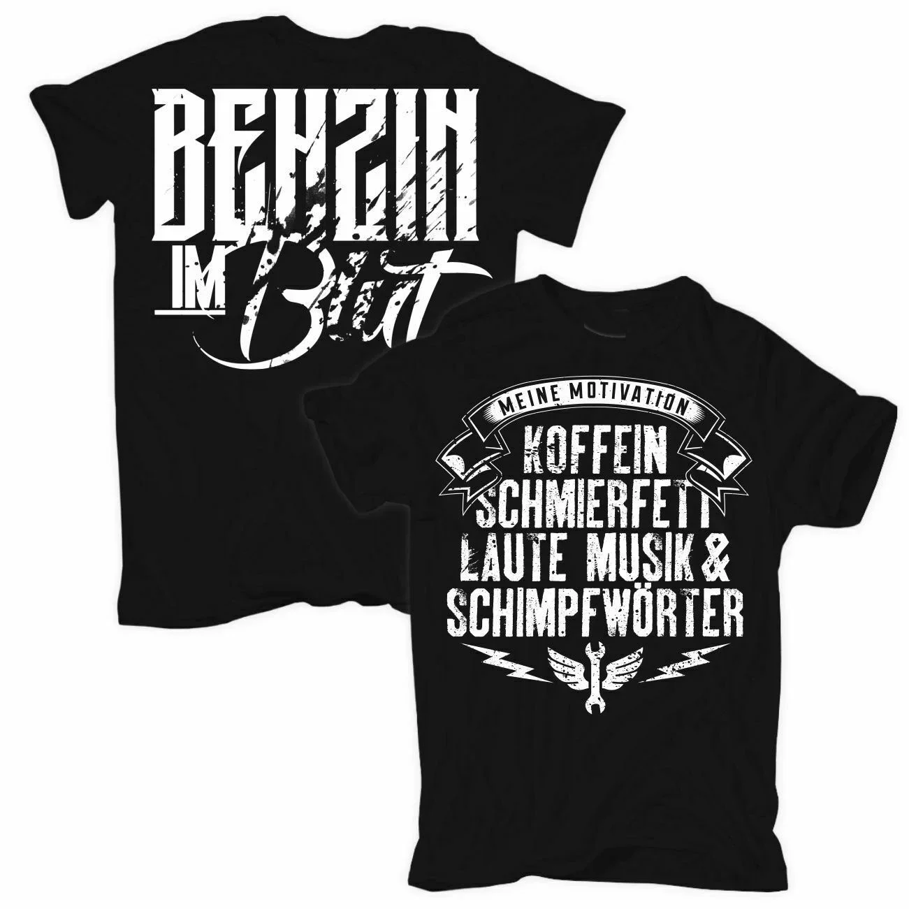 Unique Caffeine Grease Music Car Mechanic Wrench Garage Car Auto T-Shirt. Summer Cotton Short Sleeve O-Neck Mens T Shirt S-3XL