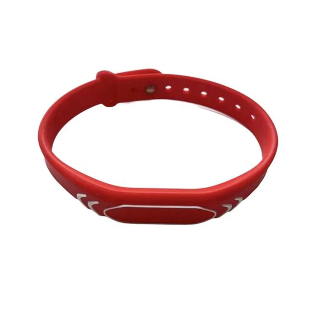 1Pcs ID 125khz EM4100 TK4100 Read Only Adjustable Silicone Waterproof RFID Wristband Keyfobs Tag Token Band Many color Select