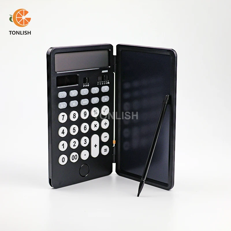 TONLISH 6.5Inch Solar Calculator Digital Graphic Tablet LCD Writing Pad With Type-c charging Stylus Portable Calculators