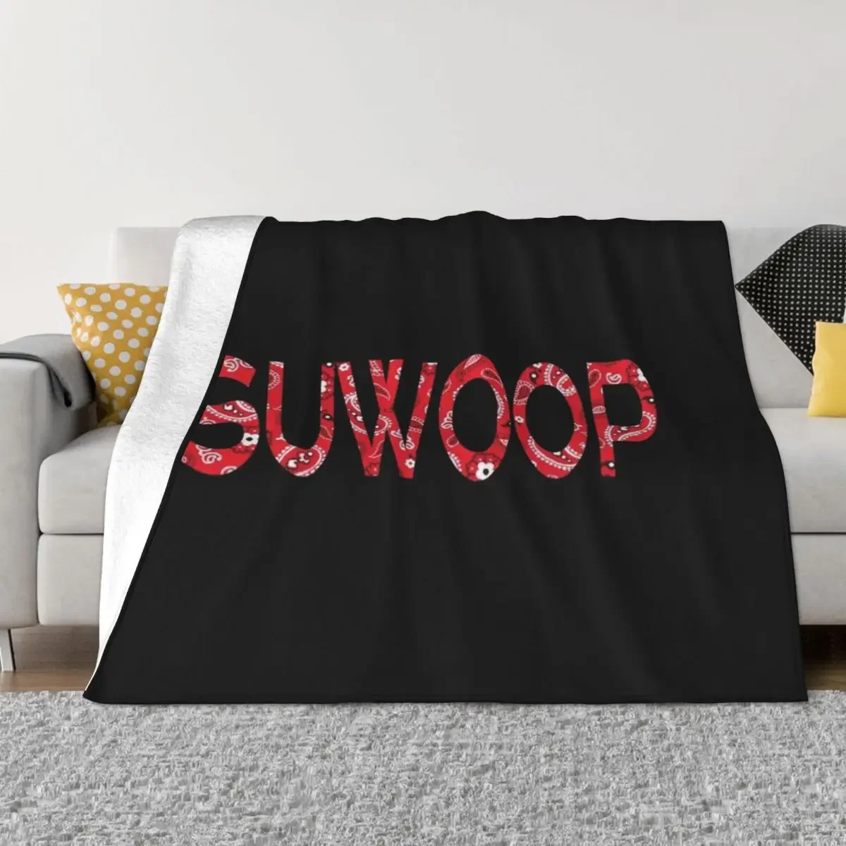 

SUWOOP bandana pattern Throw Blanket Softest Heavy Blankets