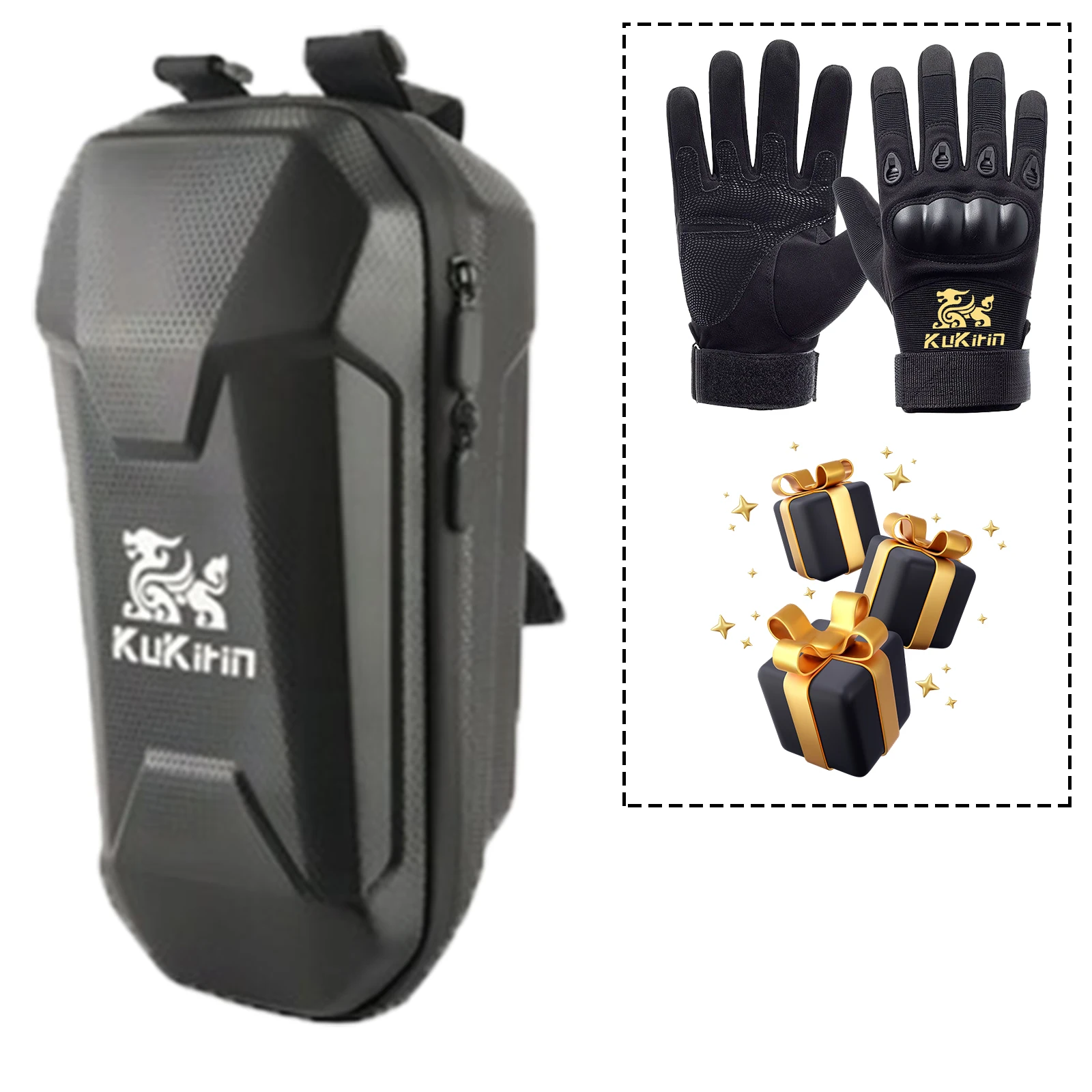 

kukirin g4 Accessories High-End Electric Scooter Bag 2L Large Capacity Storage Bag Waterproof And Sunscreen With Riding Gloves
