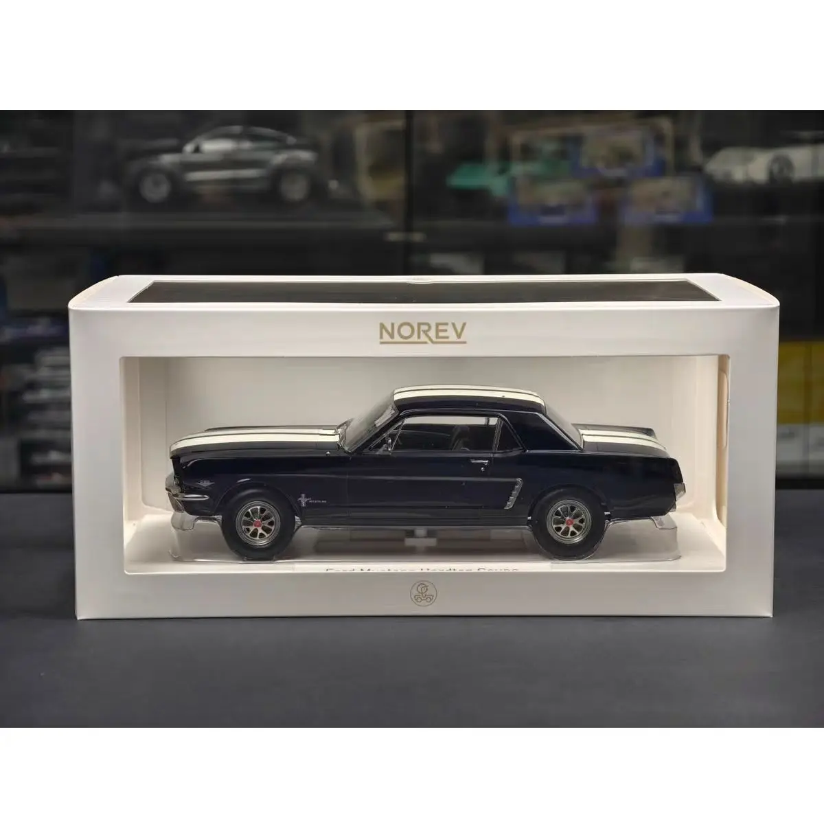 Norev Diecast 1:18 Ford Mustang Coupe 1965 Alloy Car Model Ford Model Car Collectible Model Vehicles Toys Gift view 6