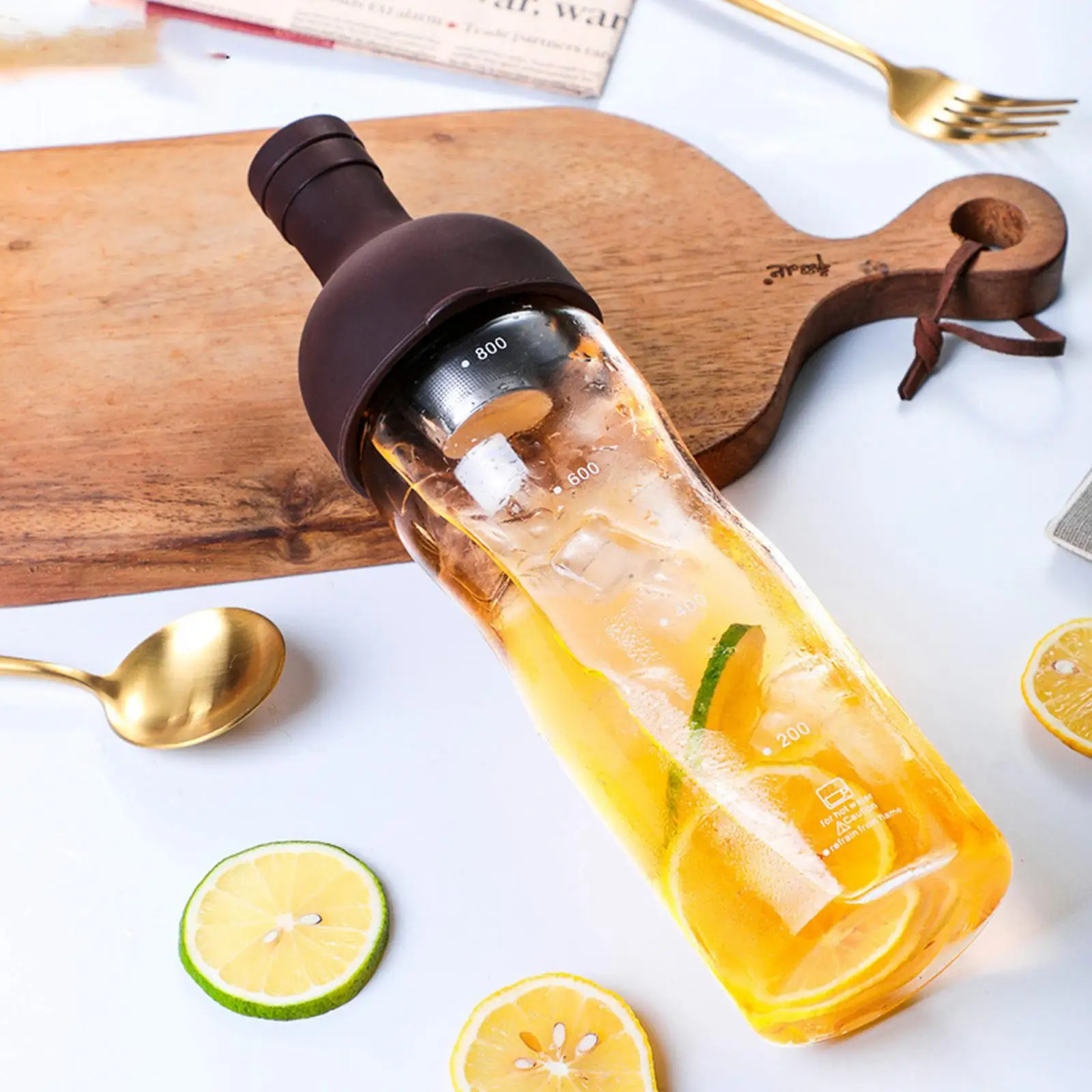 Bollitore per caffè in bottiglia di vetro per tè freddo ermetico