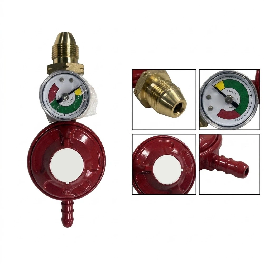 Propane Gas Valve 37 mbar Outlet Pressure Compatible with 5/8 Left-Hand Female Outlet for BBQ Patio Heater Stoves