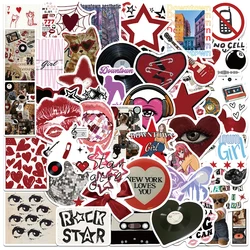 10/30/50pcs INS Style Downtown Y2K Girls Stickers Aesthetic Graffiti Motorcycle Phone Car Laptop Waterproof Sticker Kids Toy