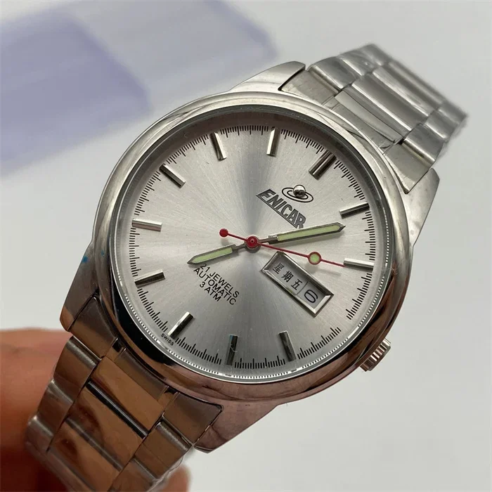 Old style Engel watch waterproof stainless steel quartz watch 2035 movement electronic watch men's watch