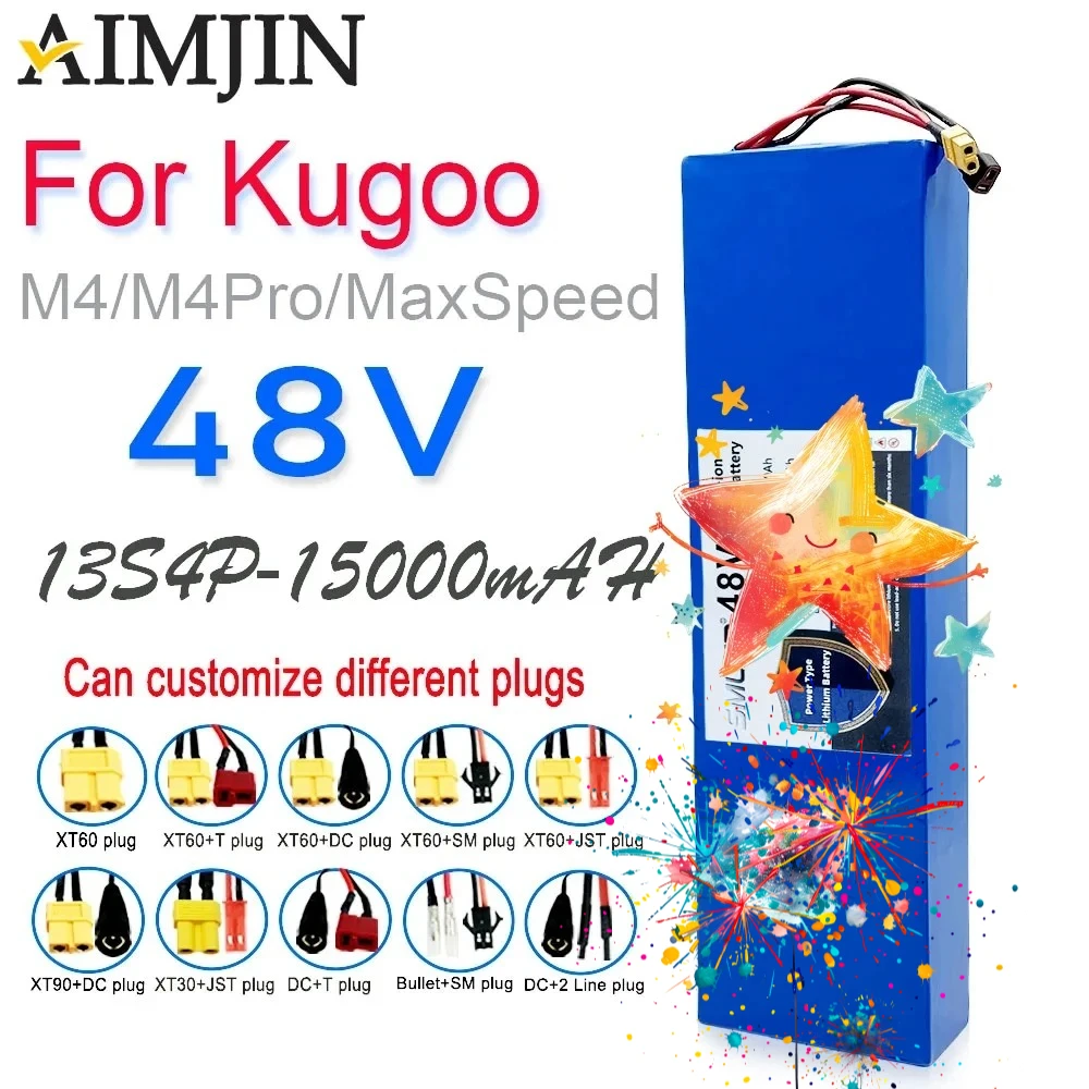 

48V built-in BMS 13S4P 15Ah electric scooters Li-ion battery, protection system, Kugoo M4/M4Pro/MaxSpeed series battery
