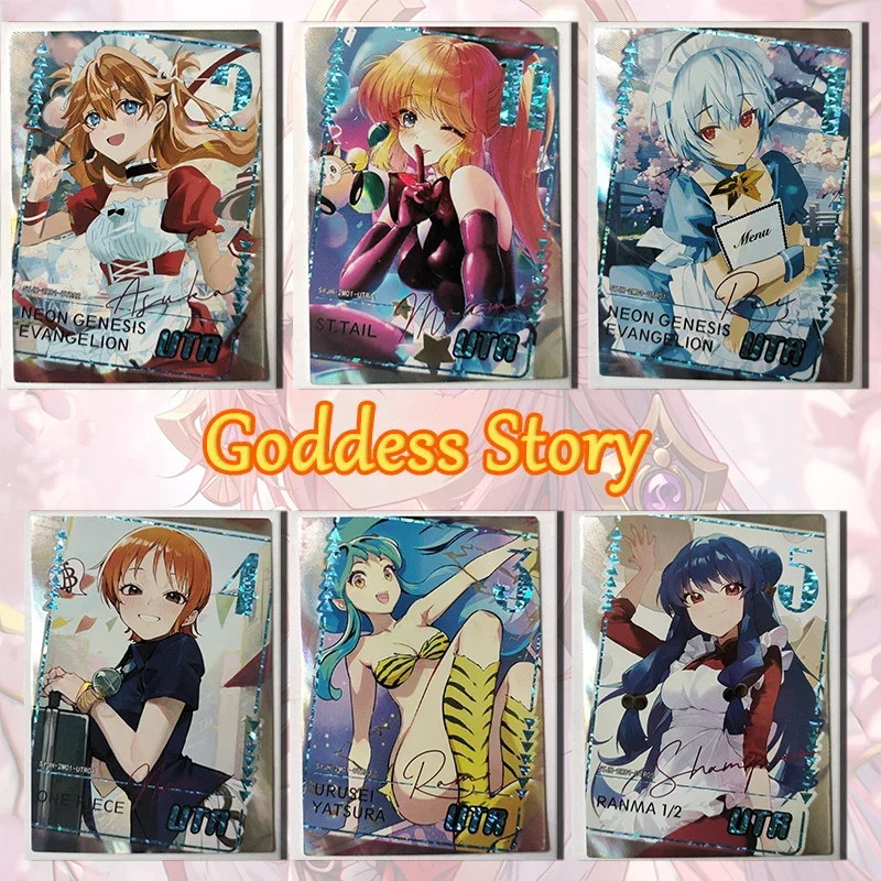 Goddess Story Water moon mirror flower UTR card Ayanami Rei Asuka Langley Soryu boy Toy collection Birthday Christmas gift