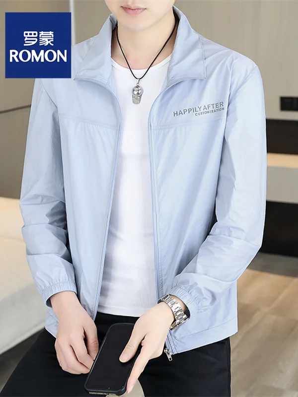 

Легкая мужская летняя куртка из ледяного шелка Lonton, дышащая повседневная верхняя одежда для отдыха с защитой от солнца, верхняя одежда для бизнеса