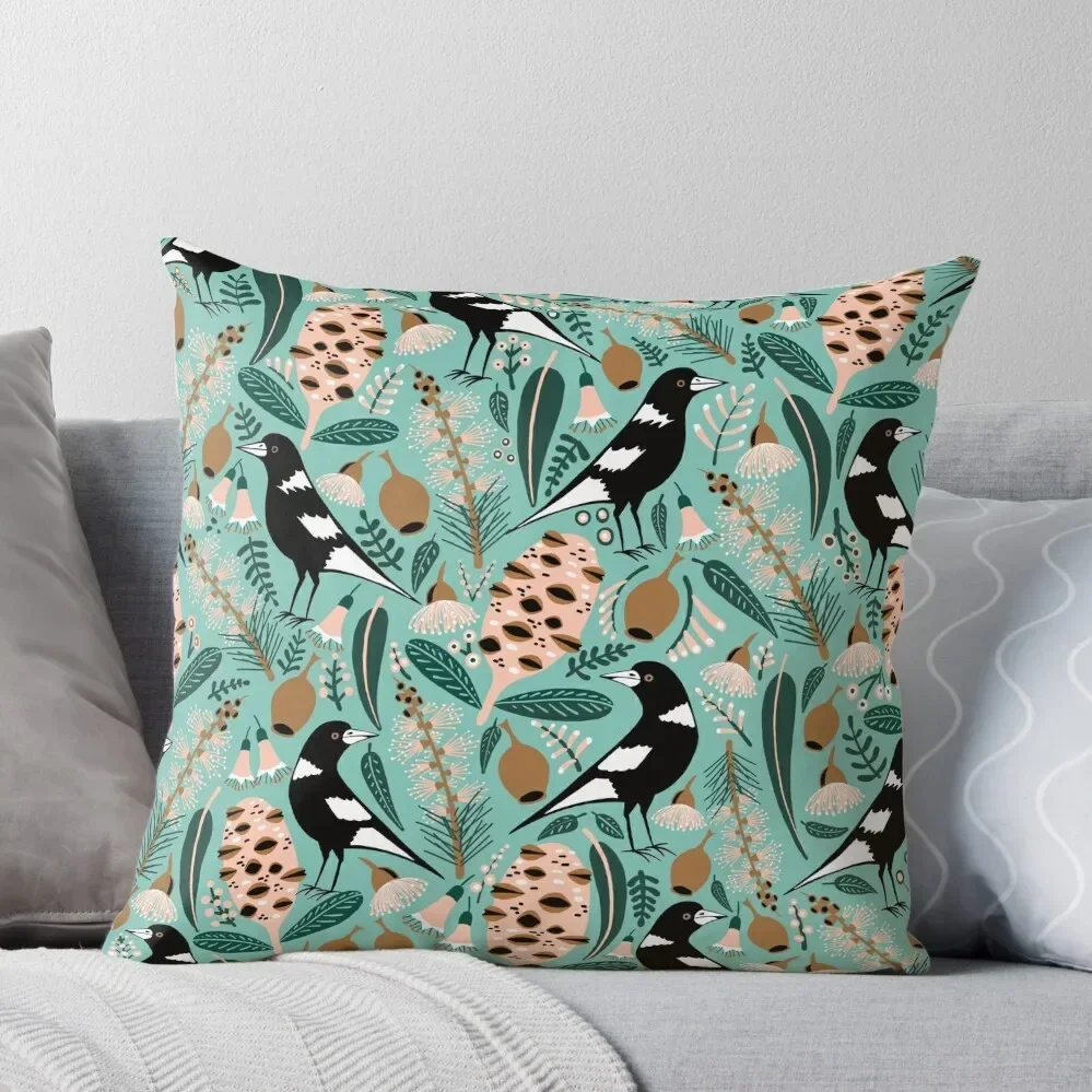 Australian bush magpies Throw Pillow Sofa Decorative Covers Christmas Pillowcase Pillow