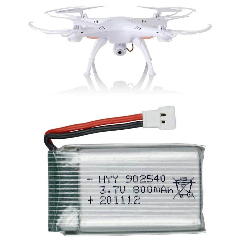 3.7V 800mAh 902540 Lithium Battery For Syma X5C X5S X5SC X5HW X5HC Quadcopter