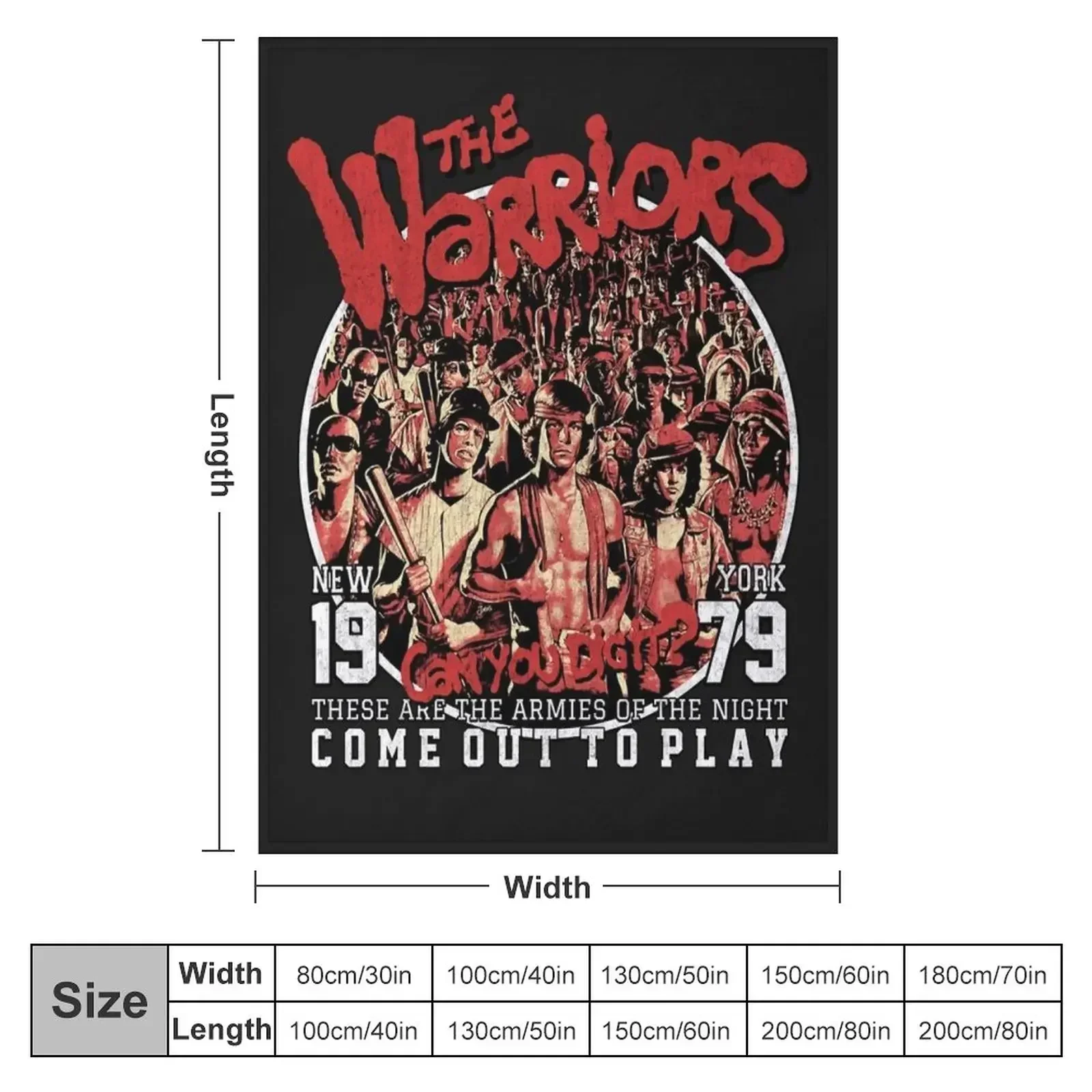 The warriors, walter hill, thriller, action Throw Blanket Vintage Hairy Designers Decoratives Blankets