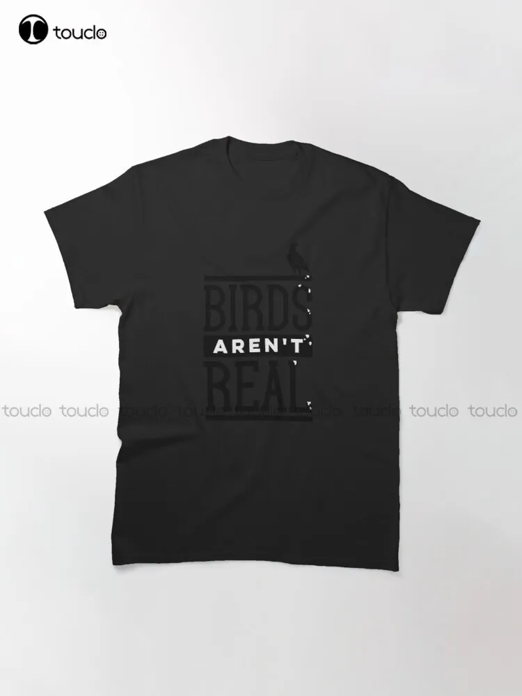 Birds Aren'T Real Conspiracy Pigeon Classic T-Shirt T-Shirts For Men Graphic Fashion Creative Leisure Funny Harajuku T Shirts