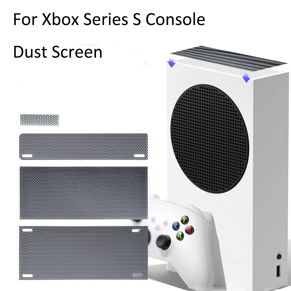 

Dust Filter Kit for Xbox Series S Include 4 PVC Series S Mesh Filter Covers Black