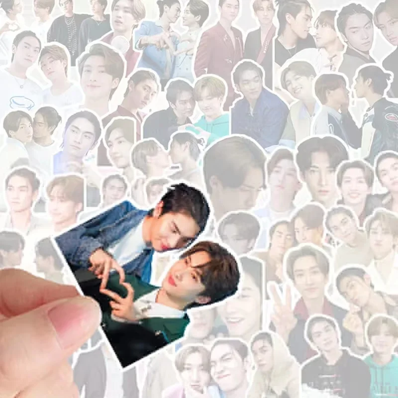 56PC/SET Bossnoeul HD Poster Stickers Thai TV Love In The Air Drama Stills Hand Account Materials Notebook Cup Phone DIY Sticker