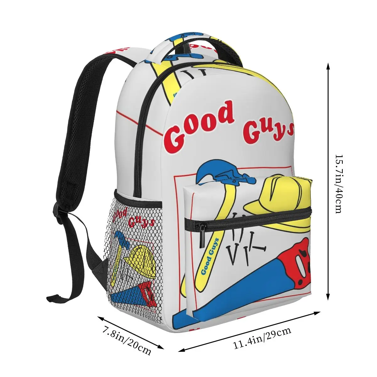 Good Guys Child's Play Chucky - Killer Doll - Construction Backpack Hot Sale Daypack Children BookBag School Bag Shoulder Bags