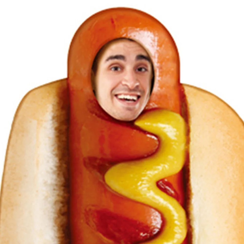 Food Cosplay Hot Dog Hallowmas Party Roleplay Costume Boy Disguise Carnival Role Play Suits Outift For Men Adult And Boy