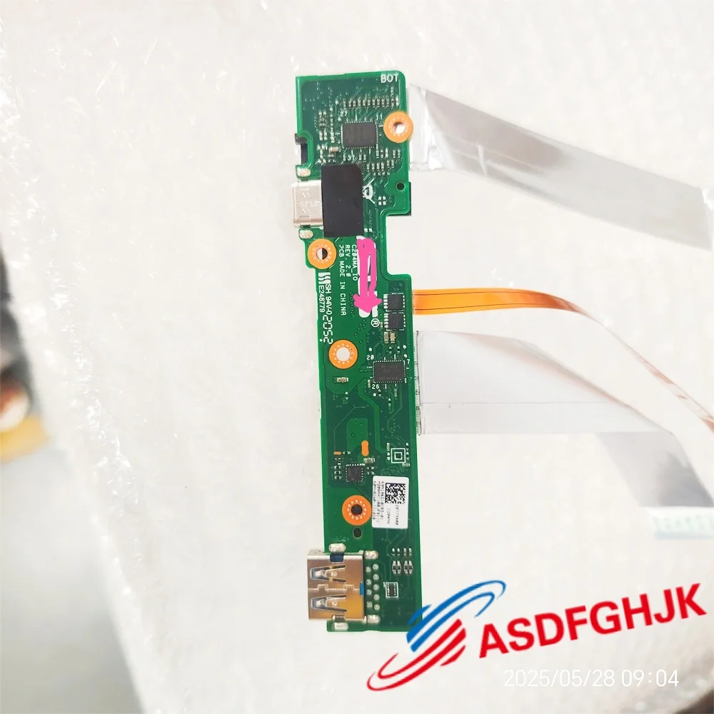 

90NX02A0-R11000 USB-порт для зарядки, разъем постоянного тока для платы ввода-вывода Asus C204MA с кабелем
