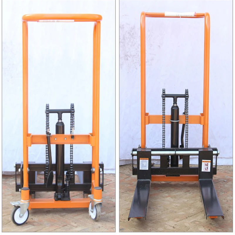 For Small Manual Lift Forklift Hand Push Hydraulic Lift Car Micro Loading and Unloading Truck Lift Truck Household Truck