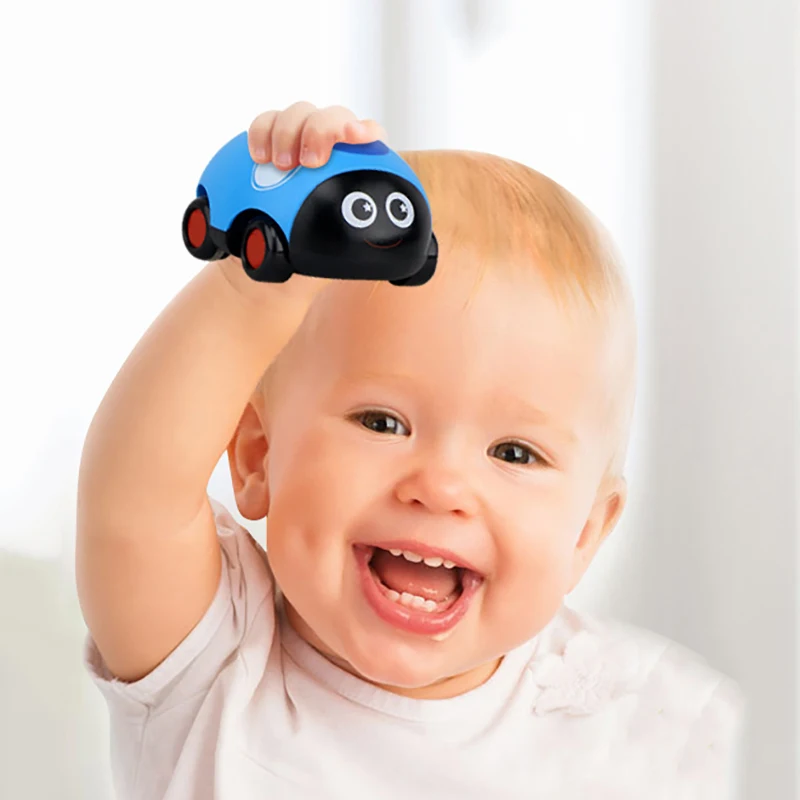 4Pcs Ladybug Shaped Vehicle For Cognitive Pull Back Car Non Battery Powered Fun For Parent Interaction Random Styles For Play