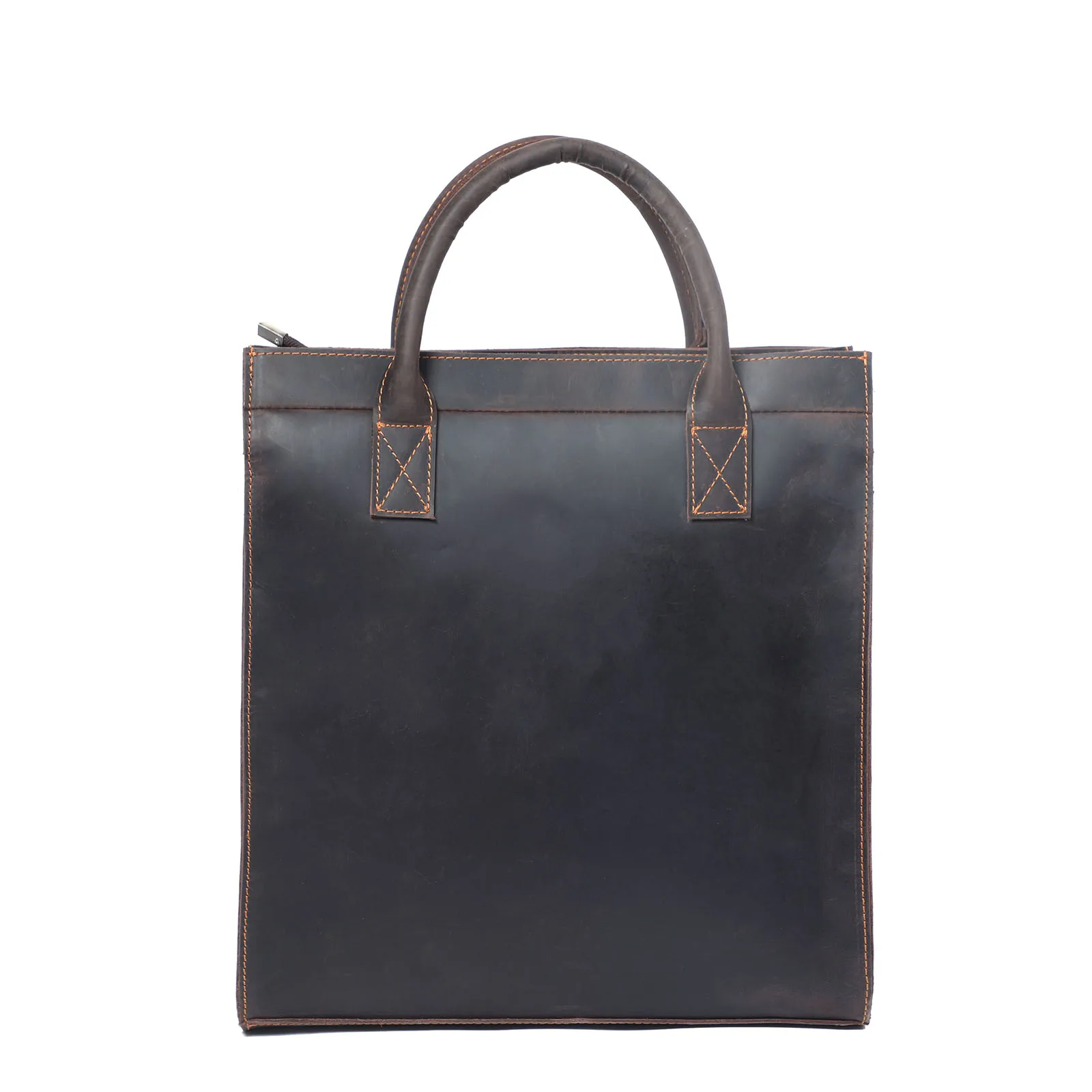 S.WORKER Echtleder-Aktentasche für Herren | Vintage-Bürohandtasche aus Vollnarbenleder für Laptops – Detail 7