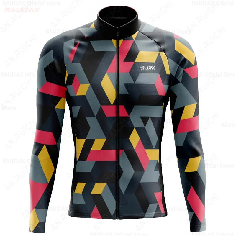 Long Sleeved Cycling Jerseys Men Mountain Bike Wear Spring Autumn Cycling Clothing Long Bicycle Cycling Breathable Ropa Ciclismo