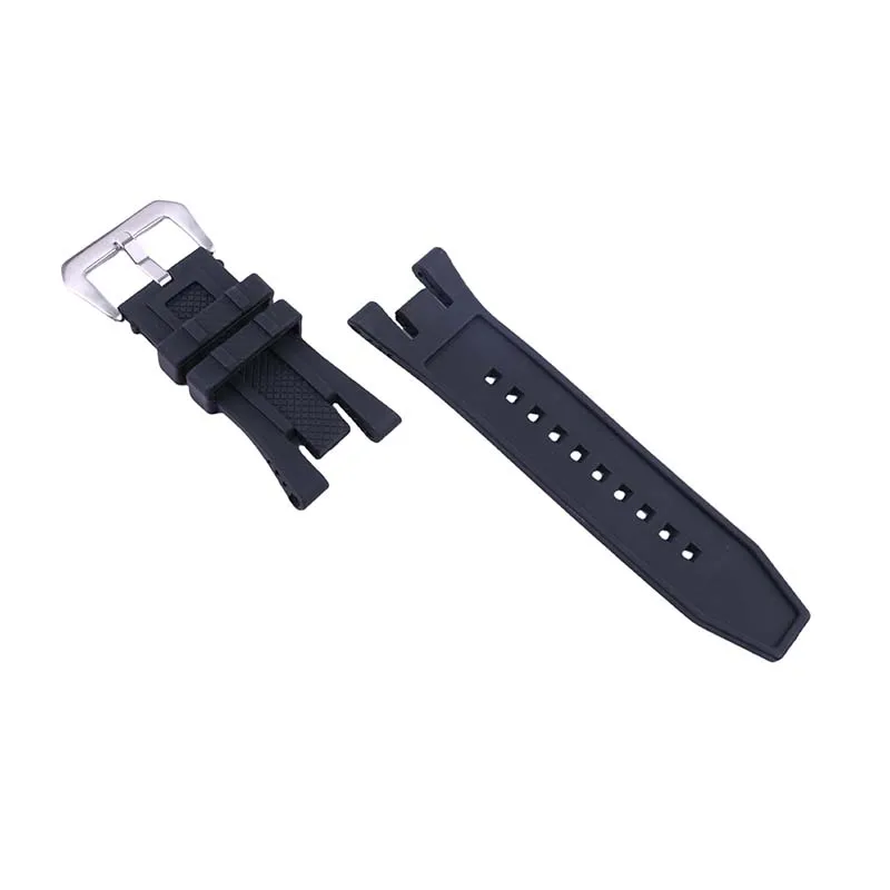 Watch accessories 32mm Rubber watch band Compatible for Invicta Russian Pro Diver Sports black silicone watch strap belt buckle