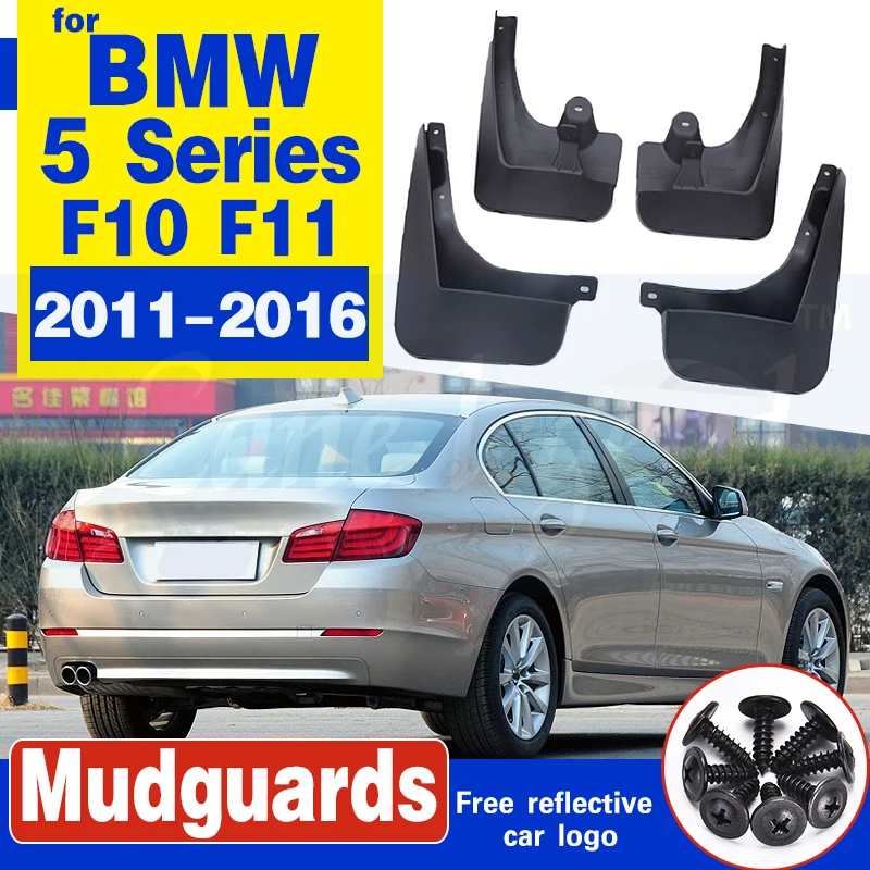 Car Front Rear wheel Mud flaps for BMW 5 series 2011-2016 F10 F11 mudguard fender mudflap splash guards car accessories