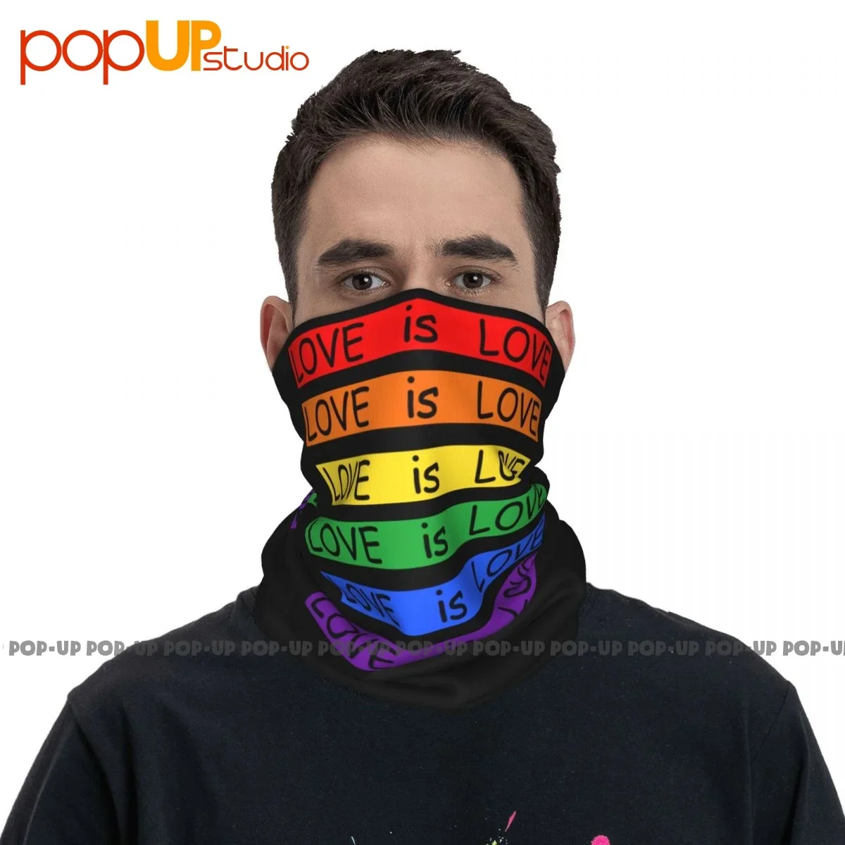 Gaiter de pescoço Lgbt para Gay, Bandana, Lenço, Máscara Facial, Tudo por amor é amor, Lésbicas