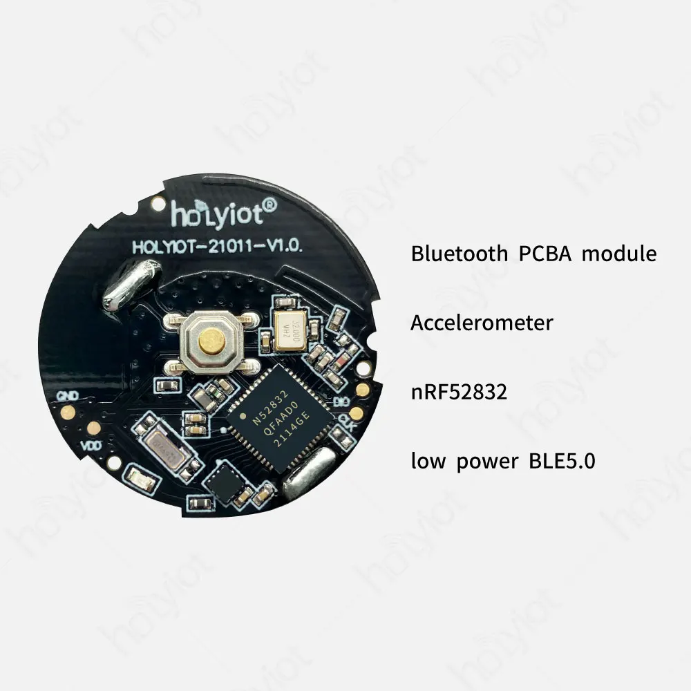 Holyiot NRF52832 Wireless Low Cost proximity Bluetooth Marketing ibeacon Accelerometer Sensor ble Beacon Low energy Module