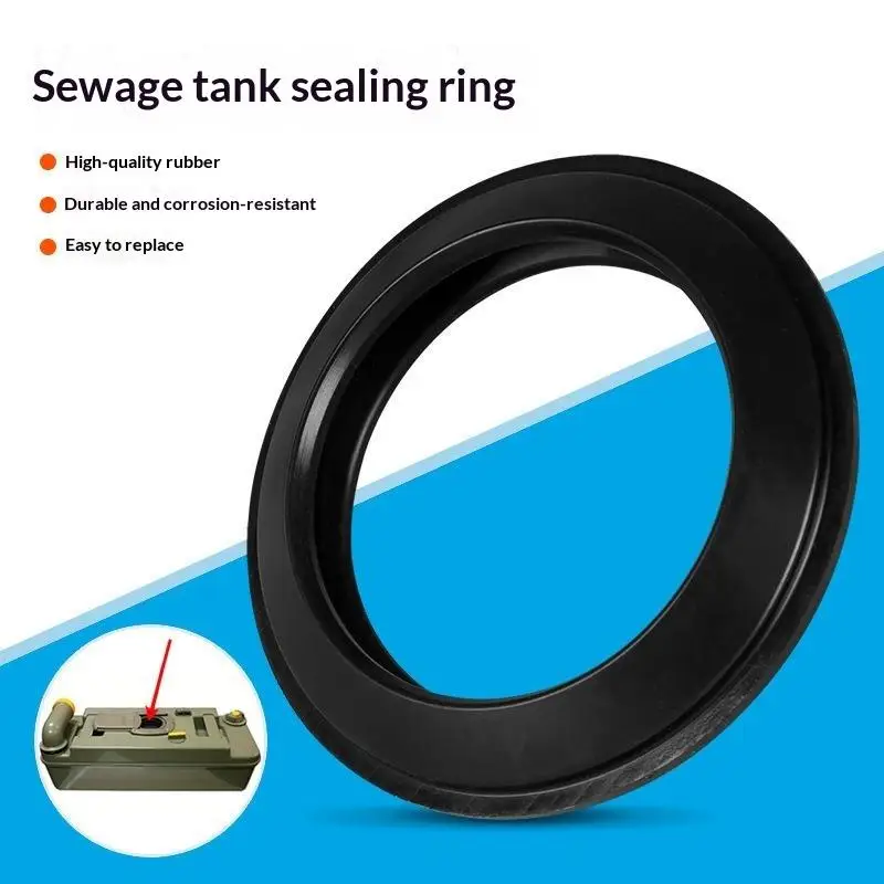 Cassette Toilet Lip Seal Crack Resistant Leak Proof Odor Free Replacement for RV Camping Toilets