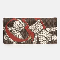 CH-tarjetero de marca de lujo a la moda, capa multitarjeta, Material de alta calidad con cremallera, cartera exquisita de nueva tendencia 2025