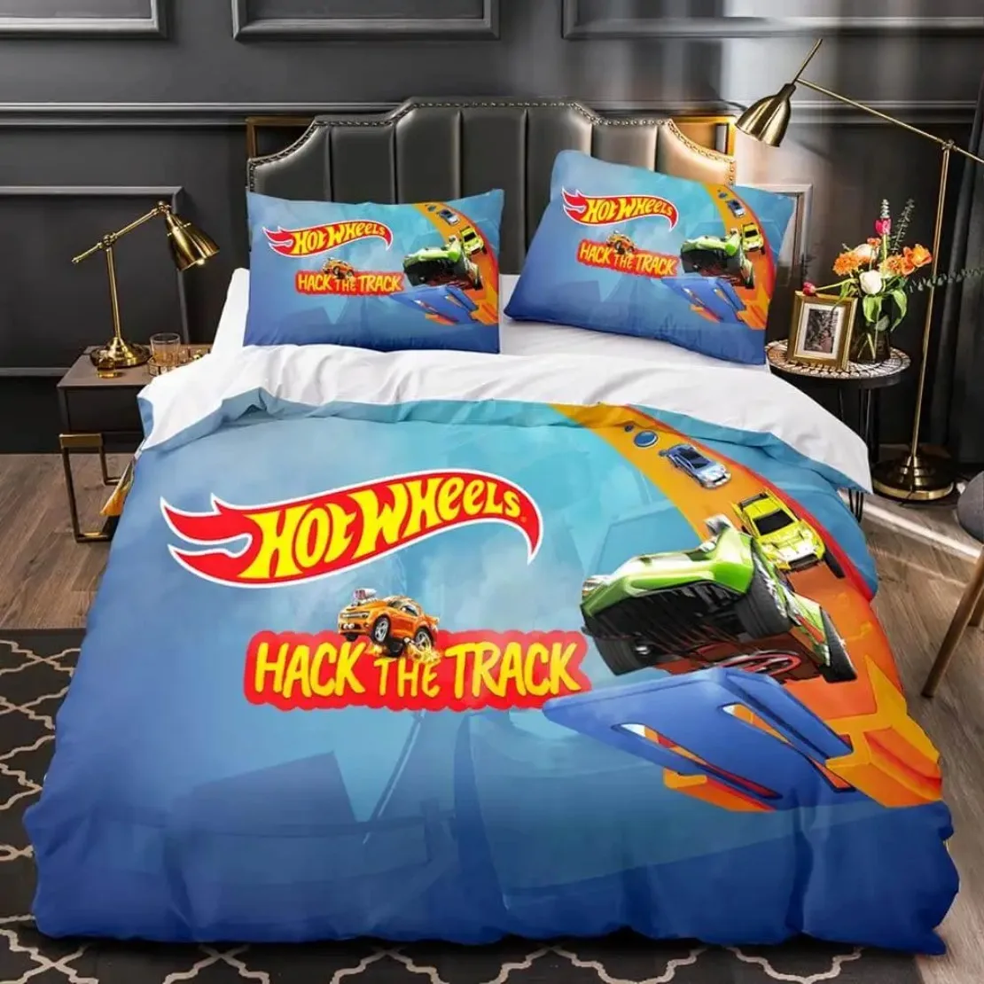 M-Monster Jam Truck Bedding Set 3D Printed M-Monster Duvet Cover Pillowcase Twin Full Queen King Size for Bedroom Decor